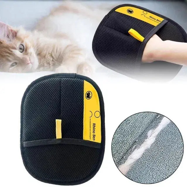 Pet Hair Remover Glove - Electrostatic Mitt for Dogs & Cats
